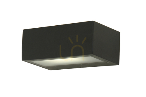 Check Outdoor Wall Lamp Lutec Gemini Grey Aluminum IP44 5602734118