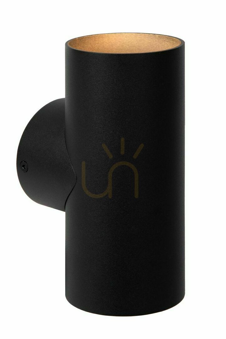 Lucide BONDI Black Aluminium LED Wall Light 2x GU10 CCT 09242/02/30