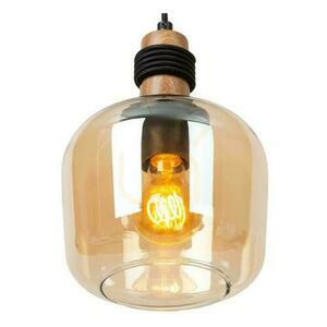 Lucide ILONA Amber Glass 3-Light Retro Pendant Lamp 70 cm 45408/03/62 small 2
