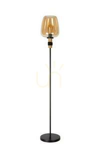 Lucide ILONA Amber/Black Retro Floor Lamp 45708/01/62 small 1