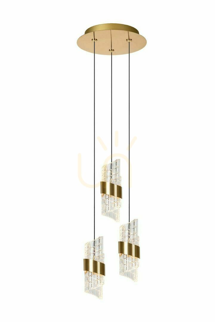 Pendelleuchte Lucide KLIGANDE 3-flammig Gold LED 13496/21/02