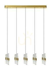 Lucide KLIGANDE Gold 5-Light LED Pendant Lamp 13496/35/02 small 1