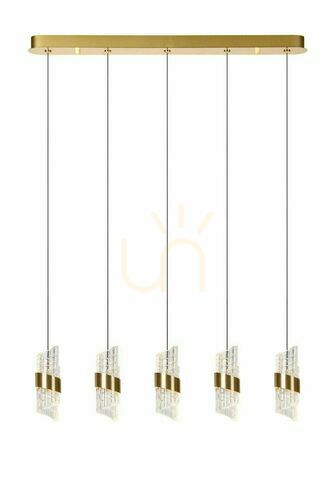 Check Lucide KLIGANDE Gold 5-Light LED Pendant Lamp 13496/35/02