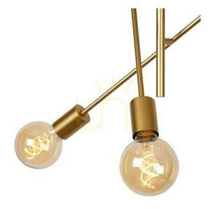 Lucide LESTER 21119/06/02 matt gold metal ceiling light, 6×E27 small 2