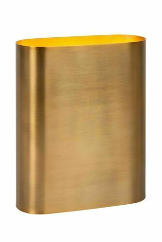 Check Lucide OVALIS Gold Metal Wall Light 2x E14 12219/02/02