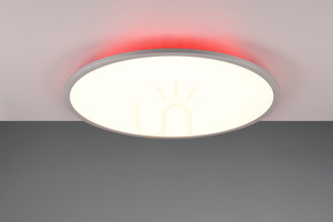 Trio YUMA 641719287 LED ceiling light, titanium finish, 60 cm, CCT and RGB small 5