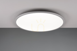 Trio YUMA 641719287 LED ceiling light, titanium finish, 60 cm, CCT and RGB small 8