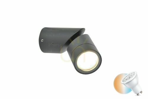 Check Outdoor Wall Lamp Lutec TUBON 5198501118 Grey 7W LED IP54