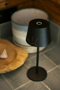 Lutec ROBLE 8500601012 portable outdoor table lamp, black LED, 28 cm small 4