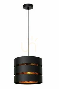 Lucide ROSAS Black Gold Metal Pendant Light 26 cm 21433/01/30 small 0