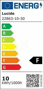 Lucide HUPS LED Outdoor Wall Lamp Black IP54 10W Motion Sensor 22863/10/30 small 2