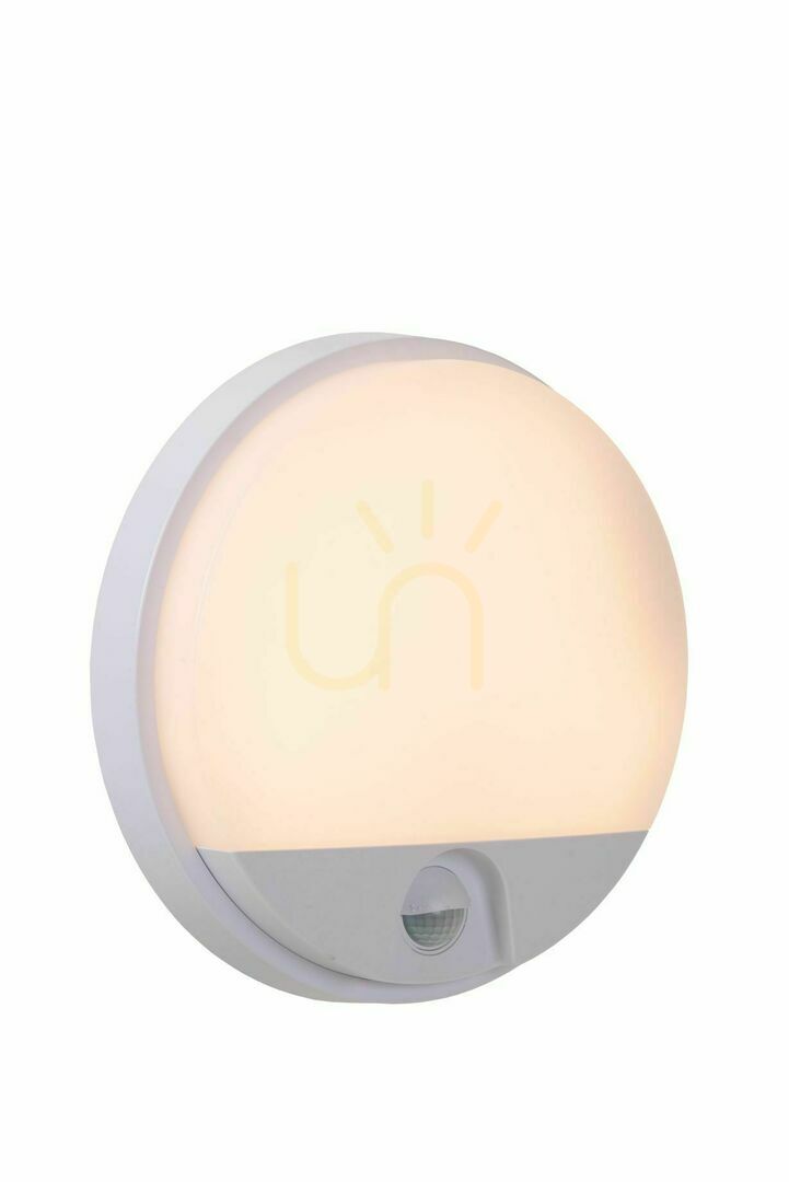Lucide HUPS White LED Outdoor Wall Lamp with Motion Sensor 22863/10/31