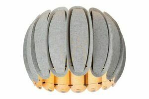 Lucide Spencer Gray Felt Ceiling Light 30 cm E27 34145/30/36 small 0