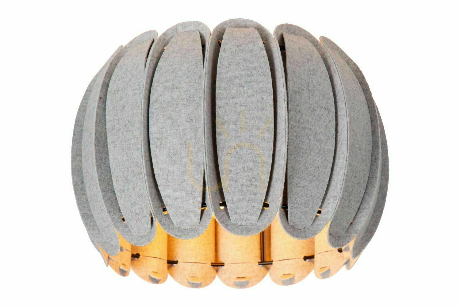 Lucide Spencer Gray Felt Ceiling Light 30 cm E27 34145/30/36