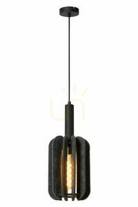 Lucide RAFAL Gray Felt Japandi Pendant Light 20 cm 45492/01/36 small 0