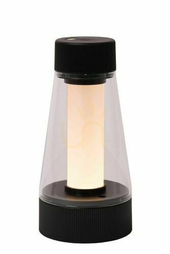 Check Lucide LORALI Black LED Table Lamp IP44 45500/01/30