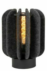 Lucide RAFAL Table Lamp Gray Felt Japandi E27 23 cm 45592/01/36 small 0