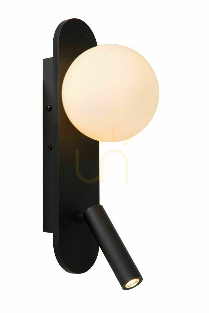 Lucide Kelly Black Modern Bedroom Wall Lamp 77287/05/30