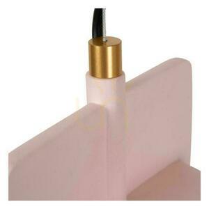 Lucide NINJA Pendant Light Pink Concrete Japandi E27 small 3