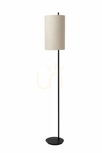 Lucide MAGIC floor lamp with linen shade, black and cream, 165 cm, E27, 68711/81/30 small 4