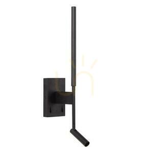 Lucide Finan Black LED Wall Light 2-Light Modern Aluminum small 1