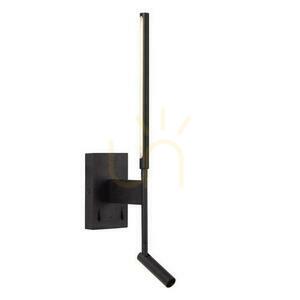 Lucide Finan Black LED Wall Light 2-Light Modern Aluminum small 2