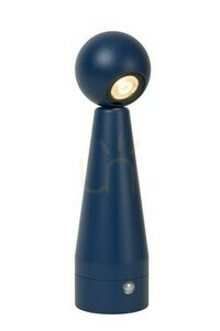 Lucide IPSOS Blue LED Table Lamp 22 cm Aluminium Dimmable small 0