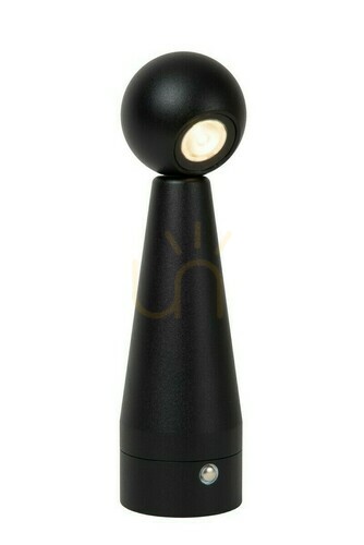 Check Lucide IPSOS Black LED Touch Table Lamp