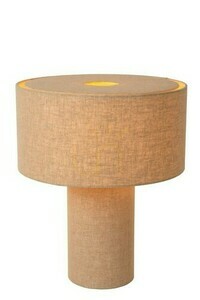 Lucide LEEROY Grey Flax Japandi Table Lamp