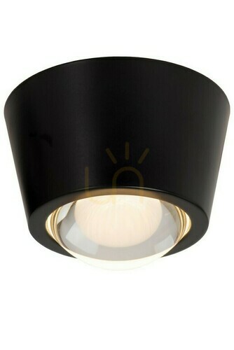 Check Lucide Rigon Black LED Ceiling Light