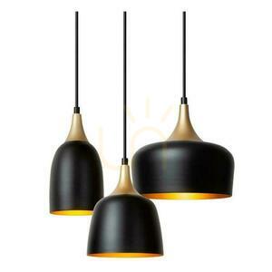 Lucide CHAYANNE Black 3-Light Pendant Lamp Aluminum Modern small 1