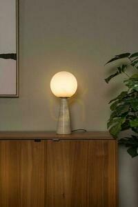 Lucide Evin Gray Glass Marble Japandi Table Lamp small 1