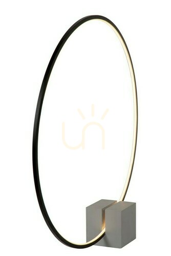 Check Lucide Cirkelis Black LED Table Lamp Aluminum Modern Dimmable