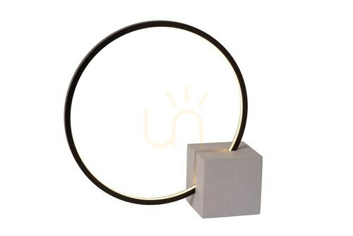 Check Lucide Cirkelis Black LED Table Lamp 32 cm Aluminum
