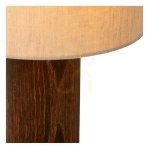 Lucide TACHINA 06526/81/70 table lamp, natural linen and brown wood, E27, Ø 25 cm small 3