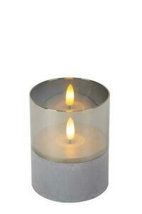 Lucide VELAS Gray Glass LED Table Lamp 25 cm small 1