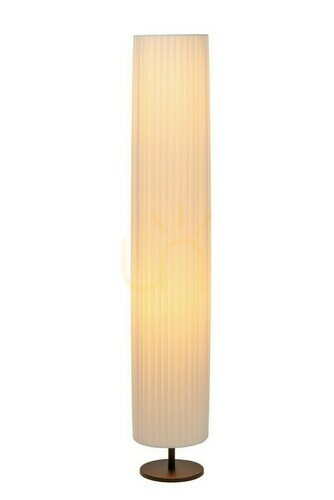 Check Lucide FOLD White Japandi Floor Lamp, 2-Light Fabric Metal E27