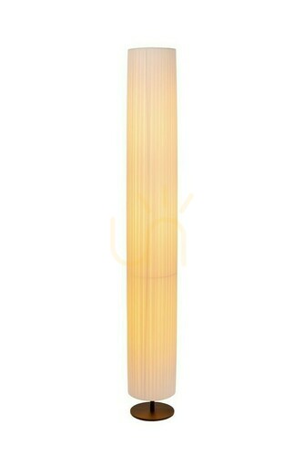 Check Lucide FOLD White Japandi Fabric Metal Floor Lamp 160 cm