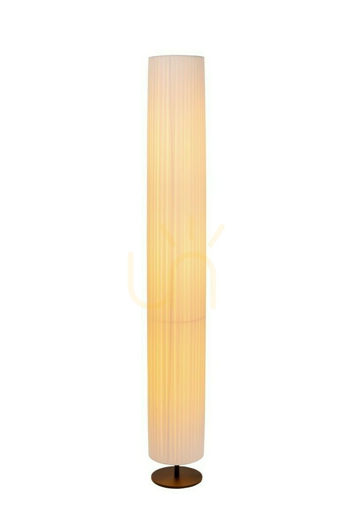Lucide FOLD White Japandi Fabric Metal Floor Lamp 160 cm