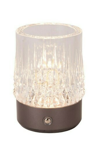 Check Set of 3 Lucide LILY Table Lamps LED 3 W Gun Metal 8 cm