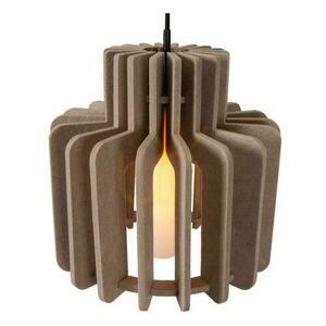 Lucide Rollo Grey Felt Japandi Pendant Light 40 cm small 2