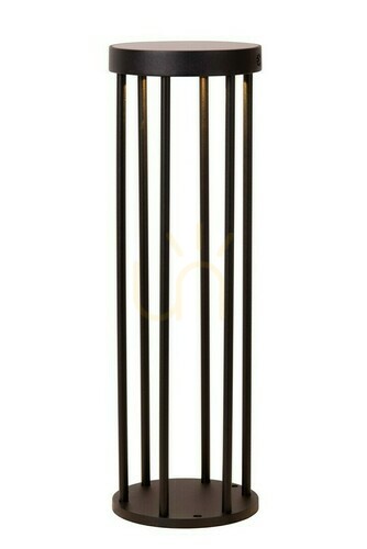 Check Lucide Jackson Outdoor LED Post Light Black Aluminum IP65 Motion Sensor