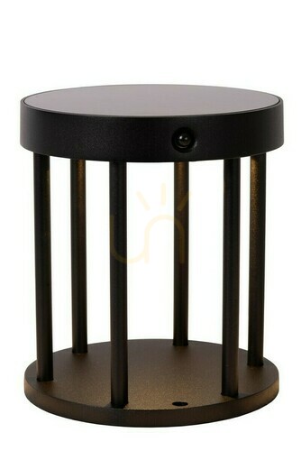 Check Lucide Jackson solar LED bollard light black IP54 15811/02/30