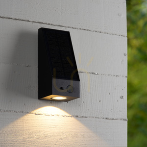 Lucide IRWIN black solar outdoor wall light LED 2 W 3000 K IP54 with sensors 15816/02/30 small 1