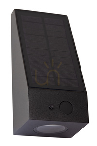 Lucide IRWIN black solar outdoor wall light LED 2 W 3000 K IP54 with sensors 15816/02/30 small 2
