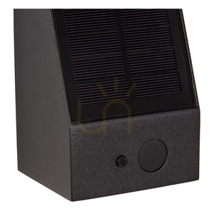 Lucide IRWIN black solar outdoor wall light LED 2 W 3000 K IP54 with sensors 15816/02/30 small 3