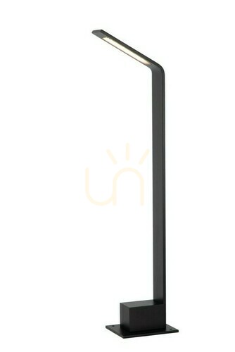 Check Outdoor Post Light Lucide Lawford Black Aluminum LED 60 cm IP54