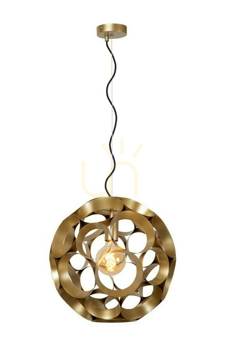 Pendelleuchte Lucide Hannelore Gold Metall modern E27 40 cm