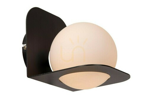 Check Lucide Davy Black Bathroom Wall Lamp IP44 G9 LED Glass Metal