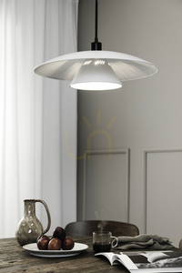 Pendant Light Markslojd Millinge White Metal 50 cm 108430 small 1